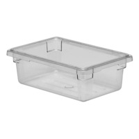 Cambro 12186CW135 Camwear 12"L x 18"W x 6"H Clear Food Storage Boxes