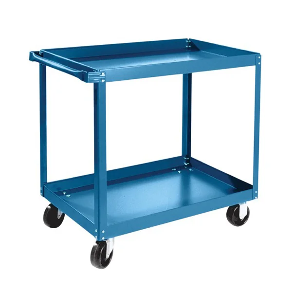Shelf Cart - 30" x 18" x 36" - 900 lb Capacity - Steel - 2 Shelf - Polyolefin Wheels