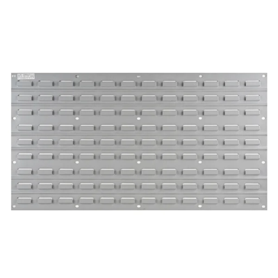 Louvered Panel - Steel - 36" x 19" - 32 Bin Capacity - Grey