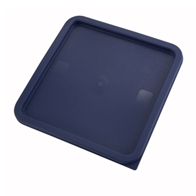 Winco PECC-128 Blue Cover For Square Food Storage Containers