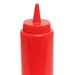 Thunder Group 12 oz Red Squeeze Bottle