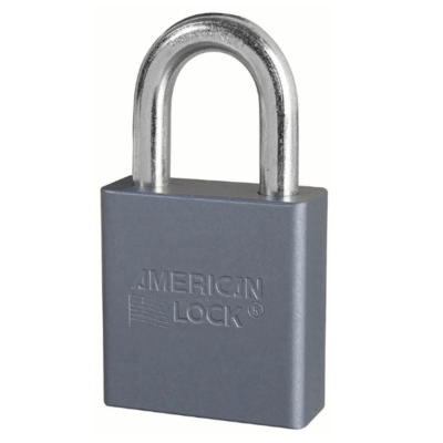 American Lock Aluminum Lock, 1-1/8 In Shackle Length