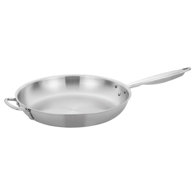 Winco TGFP-14 Tri-Gen™ Tri-Ply 14" Stainless Steel Fry Pan