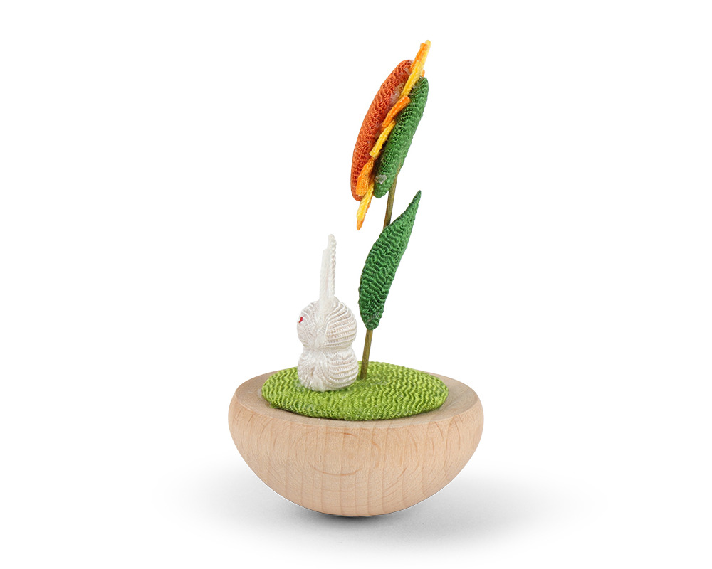 Figurine Sunflower & Rabbit