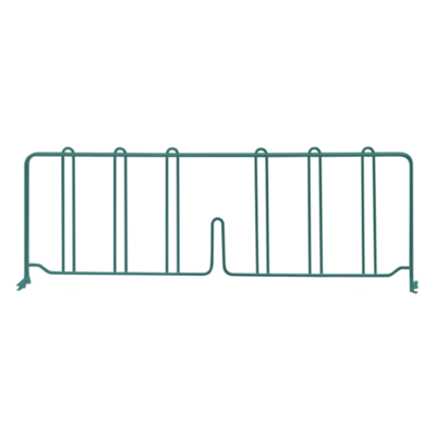 Quantum DIV24P Wire Shelf Divider, 24"D x 8"H, green epoxy antim
