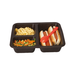 Cook's 335 Brown 3-Compartment Silicone Flex Trays