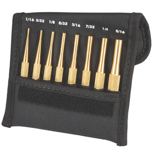 STARRETT SB565Z Brass Drive Pin Punches, Set Of 8