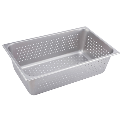 Winco SPFP6 Perforated Anti-Jam Full Size, 6" D Steam Table Pans