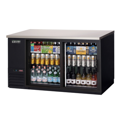 Everest EBB69G-SD Back Bar Cooler Cabinet 2 Glass Sliding Doors, 115v, NSF - 20 cu. ft.