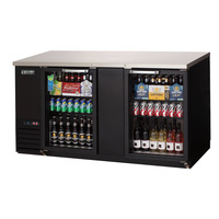 Everest EBB69G-24 Back Bar Cooler Cabinet 2 Glass Doors, 115v, NSF - 20 cu. ft.
