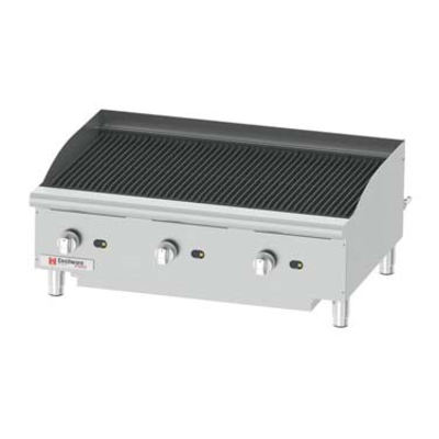 Grindmaster-Cecilware CCP36 36"W X 20"D Cooking Surface Countertop Gas Pro Charbroiler