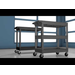 LUXOR EC11HD-B 32" x 18" Tub Cart - Two Shelves