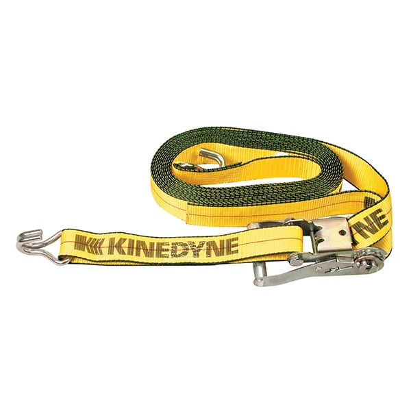 Ratchet Strap with Wire Hook - 2" x 30' - 10000 lbs Break Strength