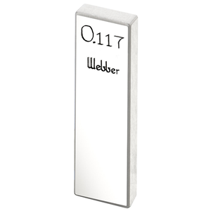 STARRETT RY .117 A1 Rect. Ceramic Gage Block - .117 In., Grade A1