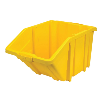 Plastic Container - Jumbo - 15-1/2" x 25" x 13" - 200 lb Capacity - Yellow