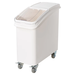 Winco IB-21 21 Gallon Ingredient Bin with Brake Casters and Sco