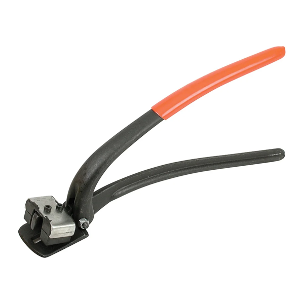 Steel Strap Cutter - 3/8" to 1-1/4" Strap Width - Up to 0.036" Thickness - Safety Design