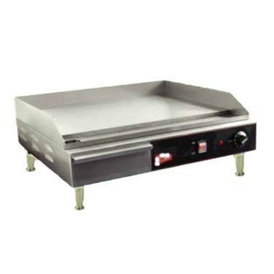 Grindmaster-Cecilware EL1624 1/2" Thick Smooth Steel Griddle Plate Countertop Electric Pro Medium Duty Griddle