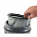 Karcher BV 7/1 cloth filter bag lifted from the canister