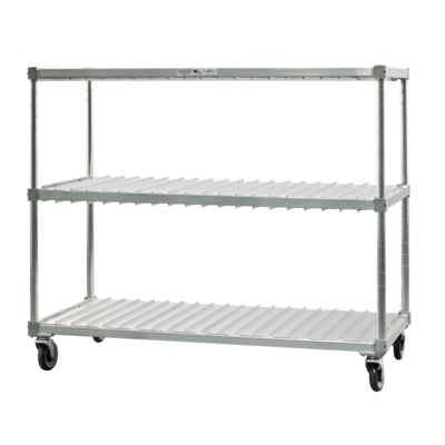 New Age 95333 Tray Rack, 3 Levels, 40 Trays, 5" Casters, NSF
