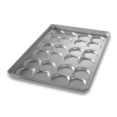 Chicago Metallic 42445 17-11/16" X 25-11/16" X 1-5/8" ePAN Cluster Hamburger Bun Pan