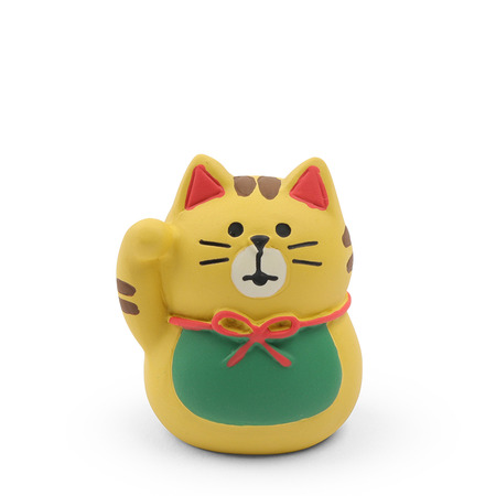 Figurine Fortune Cat Tora 1"h