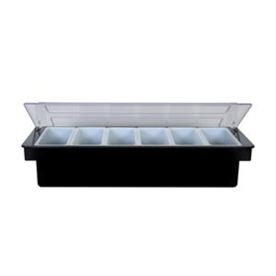 Spill-Stop 155-00 Condiment Caddy, 19-1/2"L x 6-1/4"W x 4-1/2"H