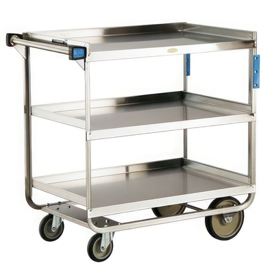 Lakeside 759 Heavy-Duty 55" x 23" 3-Shelf Utility Cart