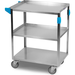 Carlisle UC5031524 15.5" x 24" 3-Shelf Stainless Steel Utility C