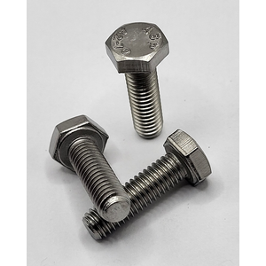 M5 - .8 X 16MM DIN 933 FT HEX HEAD CAP SCREW A2 SS PLAIN