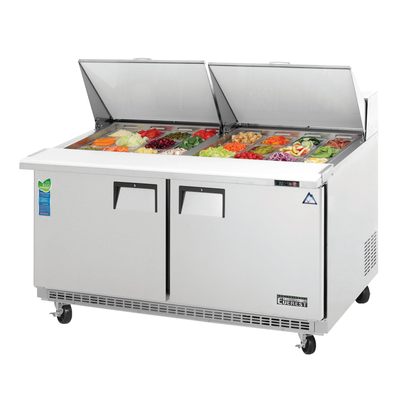 Everest EPBWR2 Swing Top Prep Table 24 Pans, 115v, NSF - 16 cu. ft.
