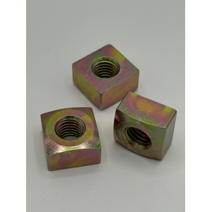 M12 - 1.75 SQUARE NUT 22MM WAF CLASS 10 ZINC YELLOW PER PRINT