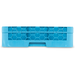 Carlisle RG9-114 OptiClean™ 9-Compartment Blue Glass Rack with 1