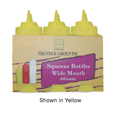 Thunder Group 16 oz Wide-Mouth Squeeze Bottles