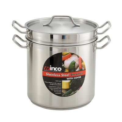 Winco SSDB-8S Steamer/Pasta Cooker with Cover