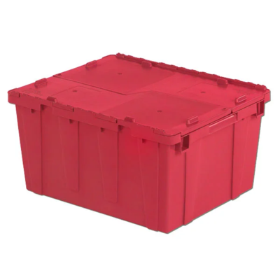 Distribution Container - Polyethylene - 23-9/10" x 19-3/5" x 12-3/5" - 2.7 cu ft - Red