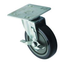 Winco CT-44B Universal Caster Set 5" Dia