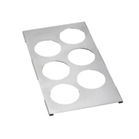 Tablecraft T6 Squeeze Bottle Template, Fits 1/3 Size Pan, 8 Hole