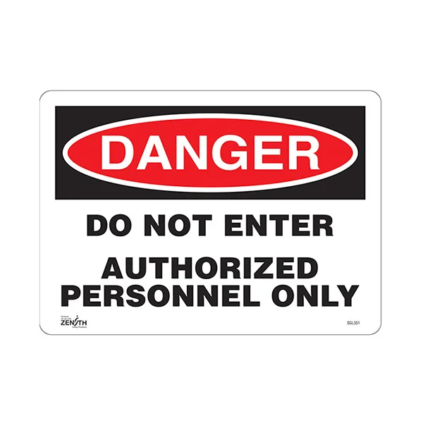 Do Not Enter Sign - 14" x 10" - Plastic - English