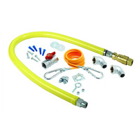 T&S Brass HG-4D-48K 48 In Gas Hose Connector Kit