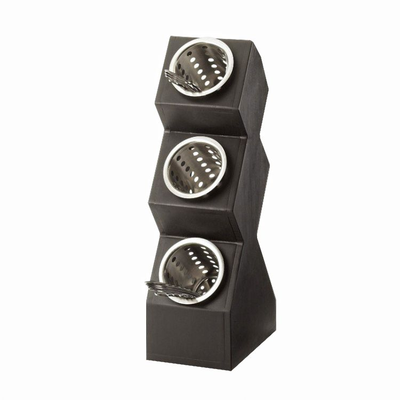 Cal-Mil 1016-3-96 6-1/4"W x 9-1/2"D x 22-3/4"H Midnight Bamboo Cylinder Display