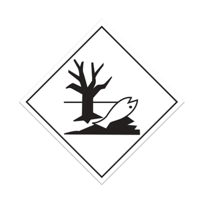 Environmental Pollutant Placard - 10-3/4" x 10-3/4" - Adhesive Vinyl - Class 9