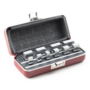 STARRETT RS 10. MA 10 Pc. Rect. High-Grade Steel Gage Block Set, Grade A, Metric