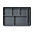 Marathon 6-Compartment Insulated Meal Tray, Gray (10/Case)