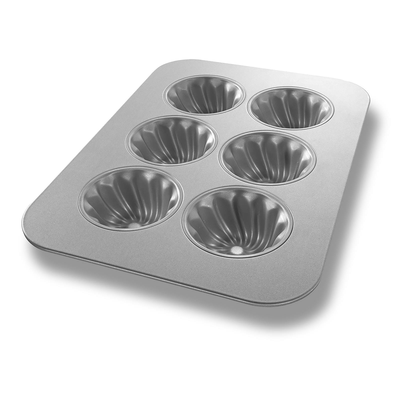 Chicago Metallic 26300 11-1/8" X 15-3/4" Overall Mini-Swirl Cake Pan
