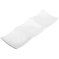 Winco WDM006-201 16-3/8" X 5-1/2" Trio Plate