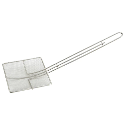 Winco SCF-6S 6-3/4" Square Mesh Skimmer, Nickel