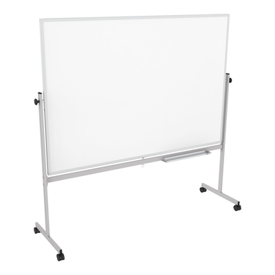 Luxor MB7248WW Double-Sided Mobile Magnetic Whiteboard, 72" x 48