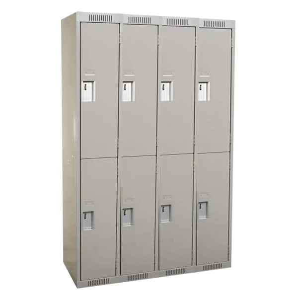 Locker - Steel - Riveted - Economy - 48" x 18" x 72" - 2 Tier - 8 Door