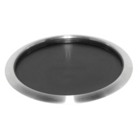 Service Ideas TR1412RI 14" Tray, Removable Silicone Insert, Stainless Steel